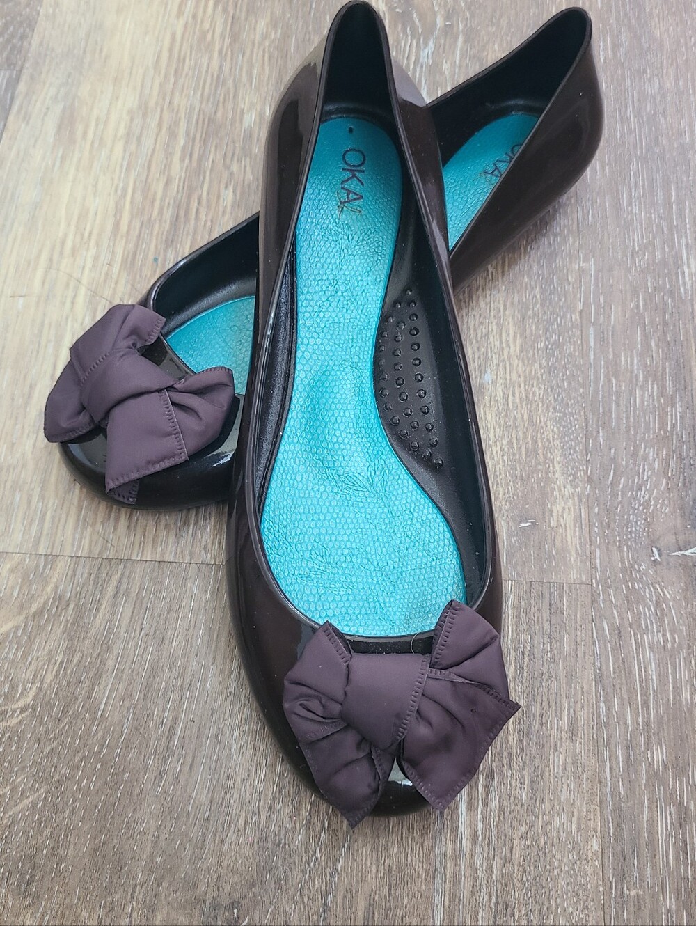 Okab Jelly Ballet Flats Women's Size 8 New